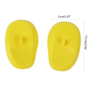 Jay 2 chiếc Vỏ tai vệ sinh bằng silicon Thích hợp cho trẻ em và cá nhân có tóc dài
