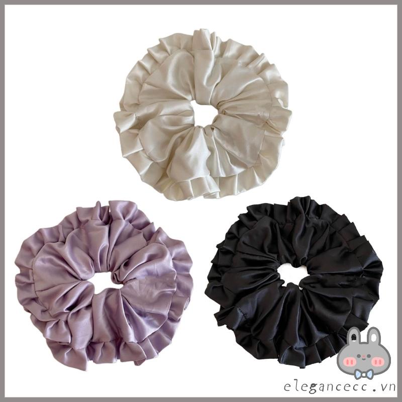 Dây Cột Tóc Satin Bản Lớn Thời Trang Cho Nữ