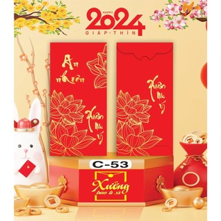 100 BAO LÌ XÌ ĐỦ MẪU HOA KHAI PHÚ QUÝ, bao lì xì tết