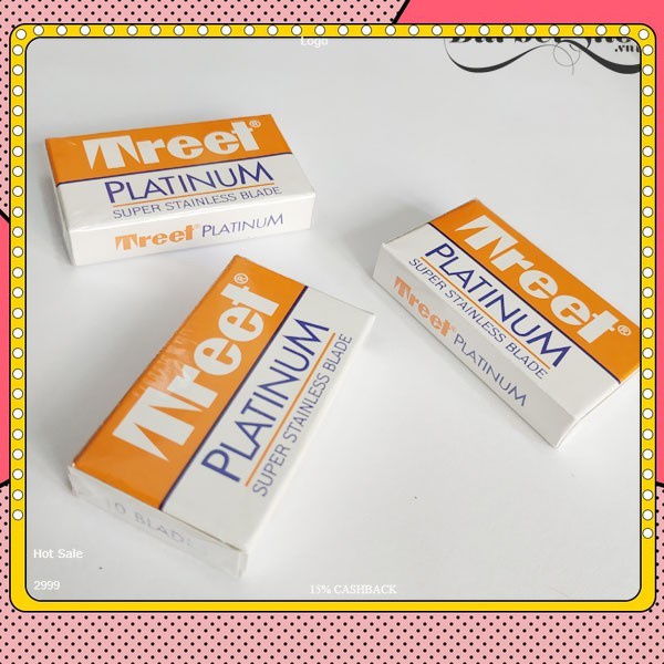 Lưỡi Lam Treet Platinum Hộp Màu Cam Siêu Bén| DCPXHOANGANH
