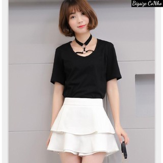 Chân váy bigsize, Chân váy xếp ly bigsize xinh xắn mặc đi chơi đi học thoải mái phong cách đơn giản xinh  CV9