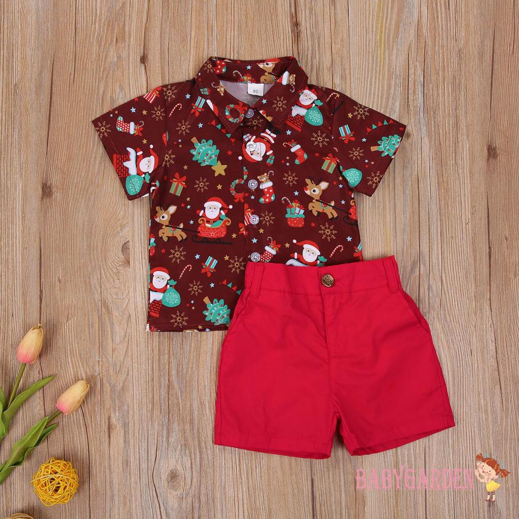Set Áo Thun polo & Quần short Trơn Màu Cho Bé Trai 1-6 Tuổi