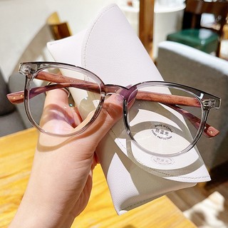 Kính chống ánh sáng xanh mới dành cho nam giới có khung chân hạt gỗ cổ điển và ống kính có thể thay thế