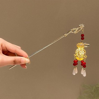Kẹp tóc phong cách cổ đại Trung Hoa với tua rua hoa cao cấp phát sáng
