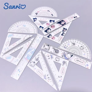 Thước Acrylic Thước Protractor Bộ Kuromi Cinnamoroll HelloKitty Sinh Viên Đo Tam Giác Thẳng Thước Tam Giác Thước Thước Thước Thước Thước Thước Thước, Thước Đo Statiry