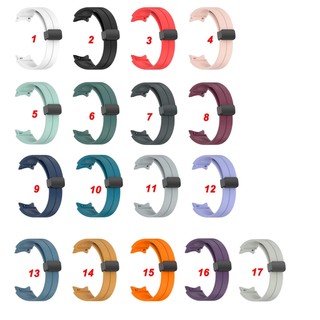 Dây đeo silicon chính hãng cho Samsung Galaxy Watch 7 6 5 4 FE 40mm 44mm Cổ điển 43mm 47mm Khóa từ tính cho Galaxy Watch4 Watch5 Pro