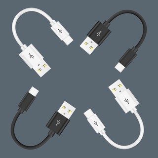 Dây Cáp Sạc Truyền Dữ Liệu Ngắn 10cm usb Sang type-c Cho Điện Thoại Thông Minh phone 15