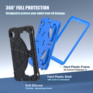Ốp Lưng Cứng Samsung Galaxy Tab A9 A9 + X110 X115 X210 X215 X216B 2023 A11 A11 + Ốp Lưng 3 Trong 1 Thiết Kế Người Nhện