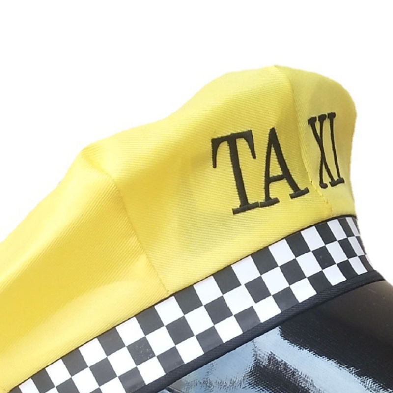 Bầu Trời Thêu Taxi Lái Xe Nón Cho Nữ Nam Cosplay Đảng Nón Lớn Vành Mũ Cho Biểu Diễn Sân Khấu Đảng Độc Thân Hà