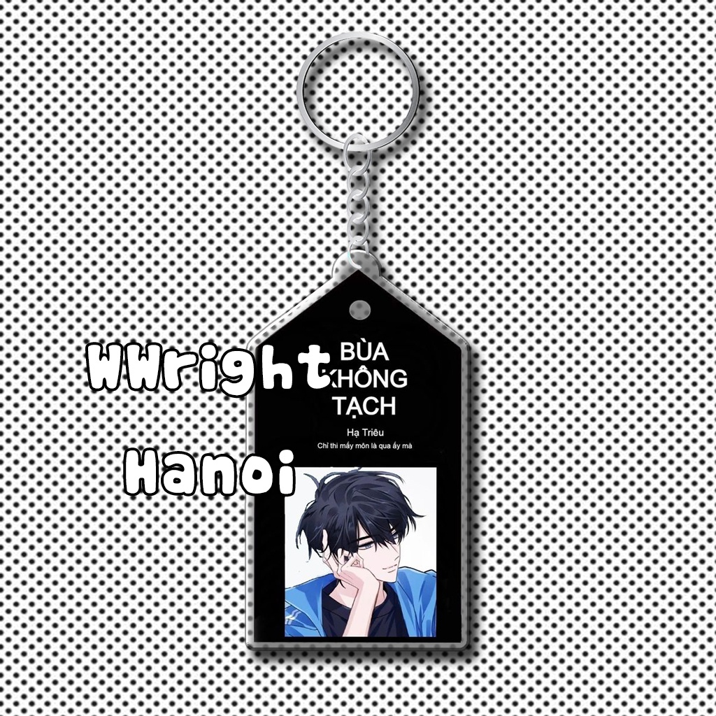 Móc khóa chibi Manhua Bùa Chống Tạch Hoạt Hình Trung Quốc Móc Treo Balo, Túi Sách Thi Học Kỳ trí decor