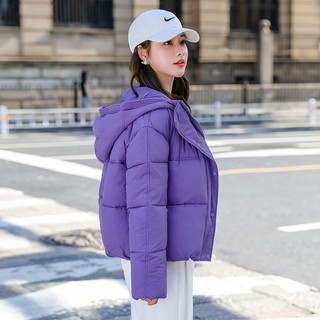 Áo Khoác Phao Đệm Dày Dáng Ngắn Có Nón Phong Cách Hàn Quốc Thời Trang Mùa Đông Hàng Mới 2023