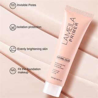 Kem dưỡng ẩm LAMEILA Isolation Cream dưỡng ẩm làm đều màu da sữa cô lập nhẹ dễ thoa trang điểm mắt trang điểm mắt dưỡng ẩm da sáng ღ Pink Girl Bling Makeup Look