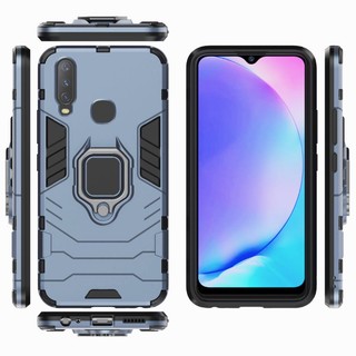 Ốp Bao Da Điện Thoại Nắp Lật Có Nhẫn Kim Loại Cho VIVO 1906 1906_20 1904 1940 V1901A 1902_19 v1901 y12 y12i Ốp