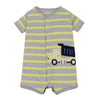 Áo liền quần NgắN Tay BằNg cotton Cho Bé Trai (0-24 TháNg)