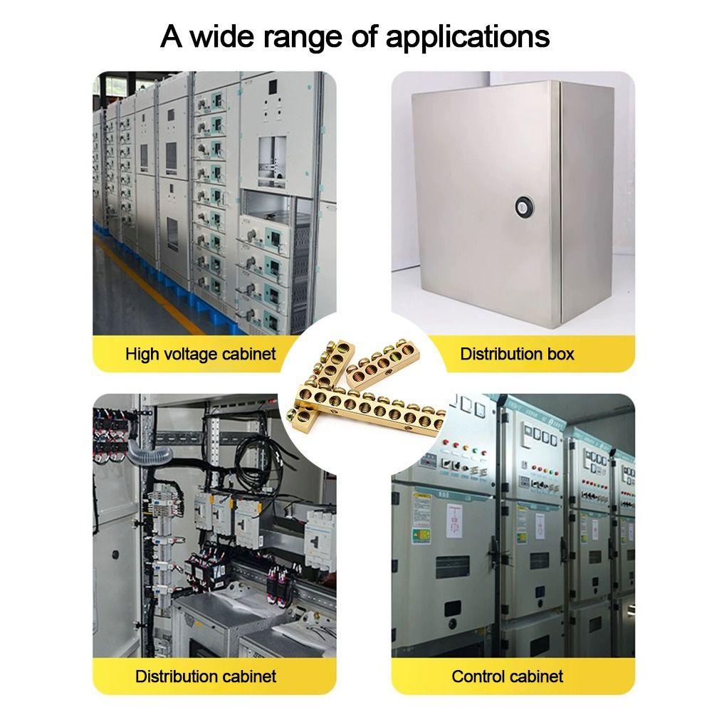 Đầu nối dây đa năng NOTE1, có lỗ vít, thanh đồng, thiết bị đầu cuối, hộp nối đất đồng thau