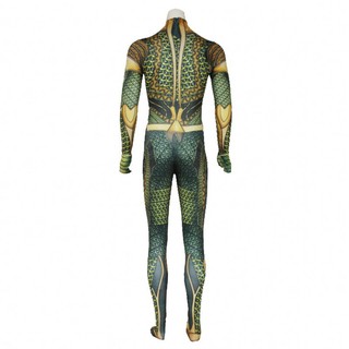 Áo liền quần cosplay Aquaman 2 thiết kế 3D, phù hợp người lớn và trẻ em, tiệc Halloween