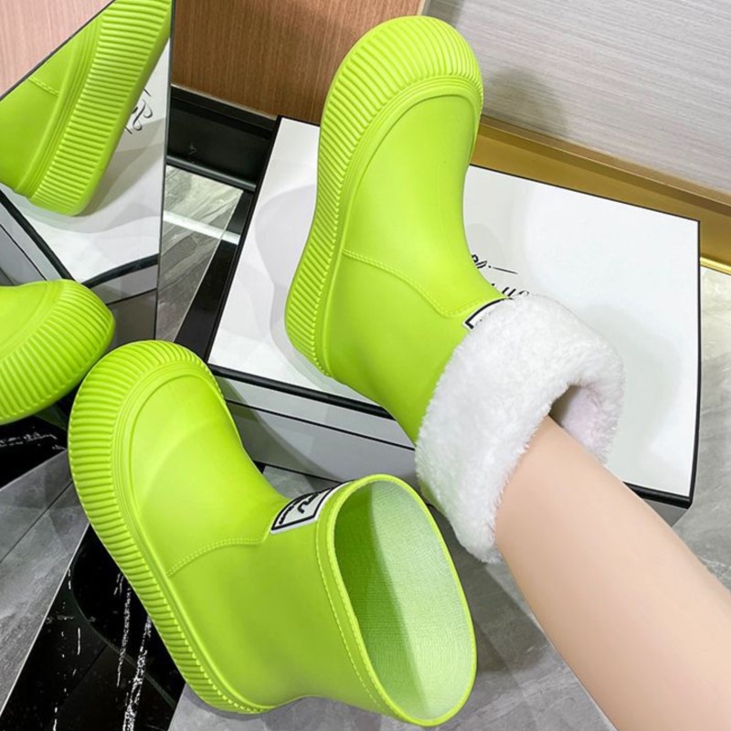 Giày Đi Mưa Đế Mềm Dày Dặn Chống Trượt Chống Thấm Nước Thoải Mái Thời Trang Cho Nữ