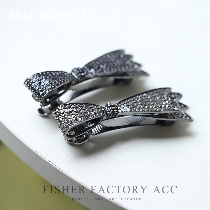 Mauropoli [Hàng Có Sẵn] Kẹp Tóc Đính Đá Phong Cách Hàn Quốc Đơn Giản
