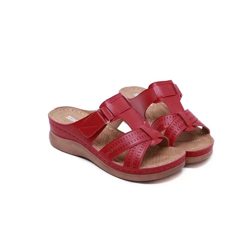 Sandal Hở Ngón Đế Xuồng Bằng Da Cao Cấp Phong Cách Cổ Điển Thời Trang Mùa Hè 2021 Dành Cho Bạn Nữ