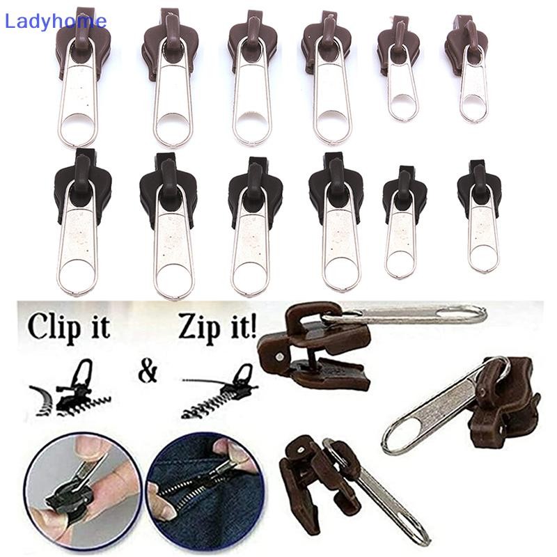 Lady 6 Chiếc Dây Kéo Đa Năng Sửa Chữa Dây Kéo Bộ Dụng Cụ Sửa Chữa Thay Thế Zip Thanh Trượt Cho DIY May VN