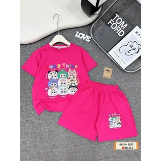 30-45kg Bộ cotton bany three dinosaur size đại HN cho bé gái