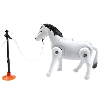 LUMELAMP mô hình ngựa điện sáng tạo, đồ chơi cảm giác mini, xe kéo ngựa, giảm lo âu, học sớm cho trẻ