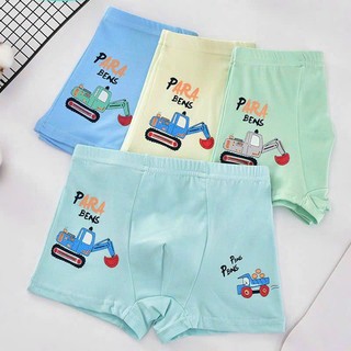 Set 2  Quần lót Bé Trai Từ 2-14 Tuổi Quần Short Boxer cho Bé Trai (12-34kg) - Màu mẫu ngẫu nhiên
