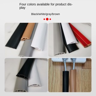 Vỏ dây sàn FEASTLY, Tấm bảo vệ dây bền chống đùn, Tấm che khuyết điểm cáp Quản lý vòng cung Dây tự dính Nhà tổ chức ngoài trời
