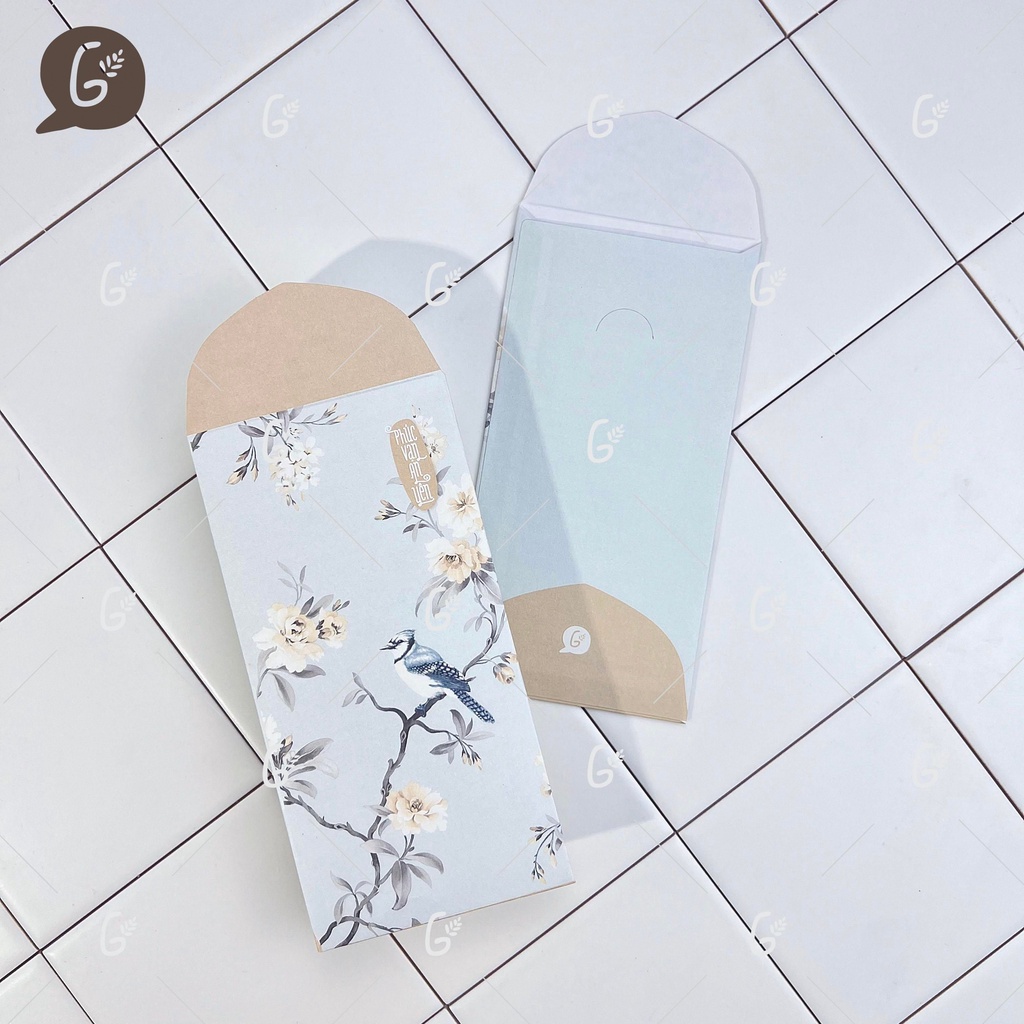 Bao lì xì tết 2025 cao cấp của Gác Xép chất liệu Kraft Nhật nhập khẩu - Mã GX023