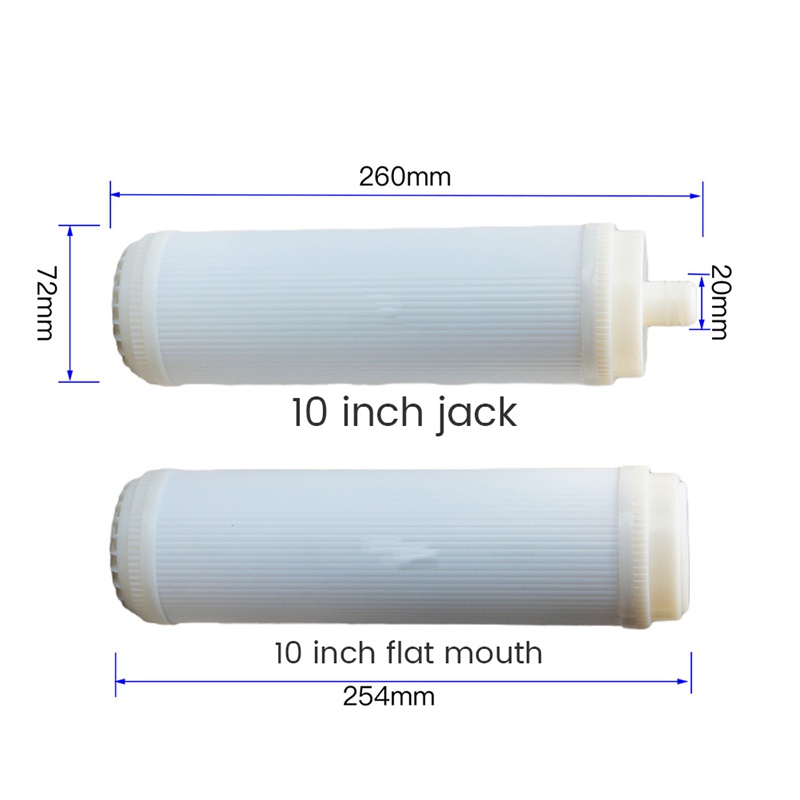 Bộ lọc màng siêu lọc sợi rỗng 10 Inch UF 0,01 micromet màng lưu lượng cao UF khô
