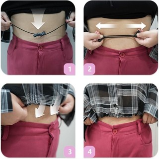 [SUIT] Crop Tuck Band Co Giãn Cho Áo Sơ Mi Nhẹ Thoải Mái Có Thể Điều Chỉnh Áo Sơ Mi Crop Band Biến Đổi Cách Yo