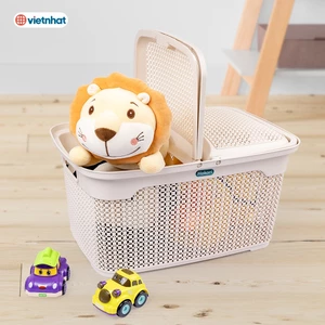 Giỏ đựng quần áo , Làn Đi Sinh đựng đồ đi sinh có nắp nhựa - Chính hãng hokori 2609 aladanh-net-vn