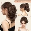 IAPPORTUNIA Messy Bun Hair Piece, Kẹp tổng hợp trên tóc Bun Clip, Phần mở rộng trang trí tóc Tóc Bun Hair Look Natural False Hairpieces Girl