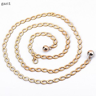 [Gzi1] Thắt Lưng Đục Lỗ Bằng Kim Loại Bạc Thiết Kế Đục Lỗ Thanh Lịch Thời Trang Cho Nữ