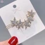 Punk Pentagram Vintage Crystal Star Kẹp Tóc Bông Tai Kẹp Mũ Thời Trang Cho Nữ Cô Gái Tóc Trang Sức Phụ Kiện Mới