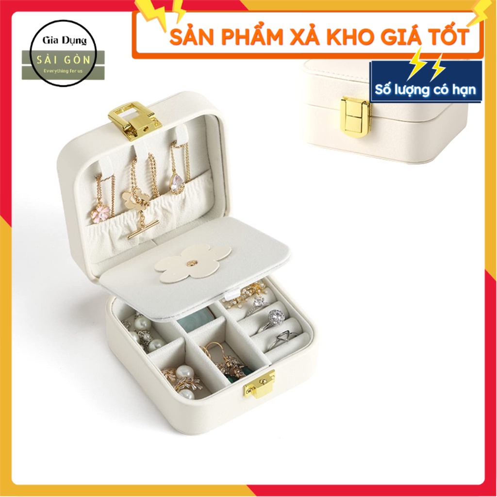 Hộp đựng trang sức Mini Travel Jewelry Box Storage | Shopee Việt Nam