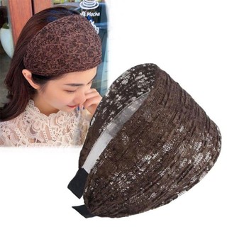Băng đô rộng WEETW, Băng đô lưới ren hoa bên rộng, Băng đô buộc tóc thanh lịch dành cho nữ Mẹ