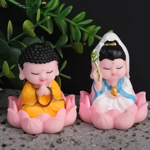 Tượng Thần Tài Năm Mới - Tượng Phật Quan Âm Dễ Thương - Tượng Nhỏ Bằng Nhựa Resin Để Bàn Trang Trí Nhà Cửa / Văn Phòng