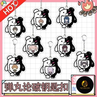 Móc khóa Danganronpa Pixel – Có Komaeda, Ouma, Nanami, Junko, v.v. – Móc khóa Anime, Móc khóa bền, Mặt dây chuyề