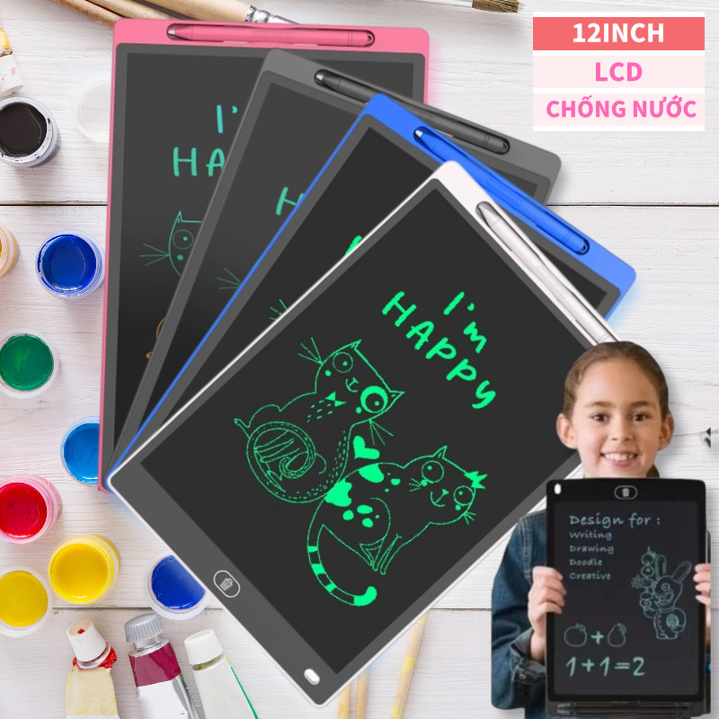 Bảng Viết Tự Xóa LCD Không Bụi Mịn Dễ Dàng Sử Dụng An Toàn Cho Bé Bảng Vẽ Tự Xóa Bảng Vẽ Điện Tử Thông Minh