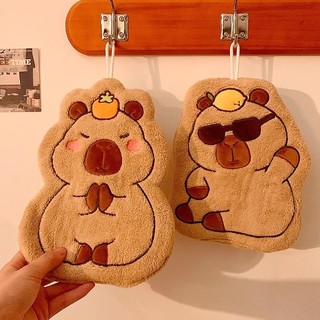 Phim hoạt hình mới khăn tay capybara treo khăn thấm phòng tắm dễ thương cho trẻ em