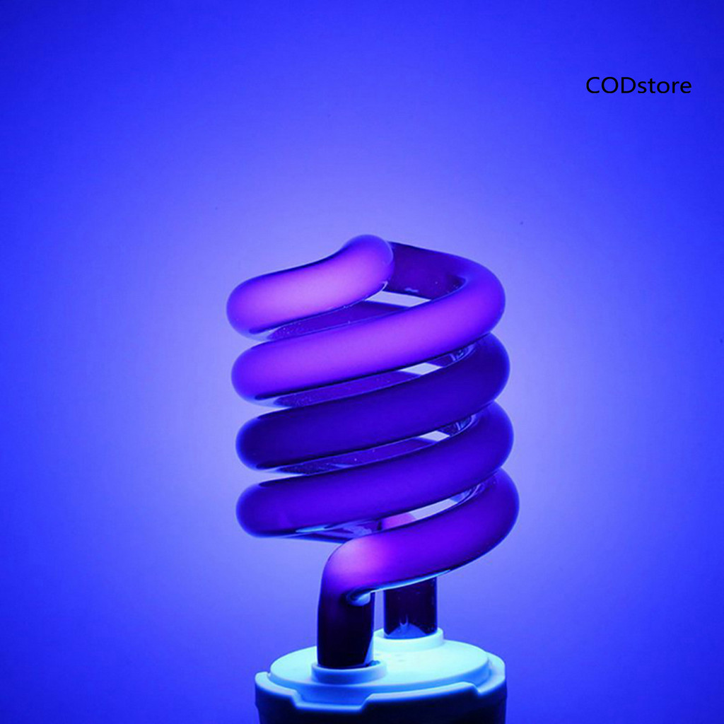 Đèn bẫy côn trùng raya 220V Bóng đèn trang trí Kim loại xoắn ốc UV Đèn huỳnh quang để thu hút côn trùng