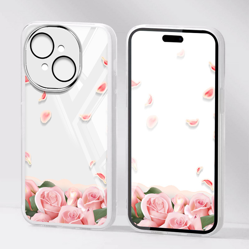 Ốp Điện Thoại YBD INS Style Cho ITEL A50C A90 Tecno Spark Go 1S Spark Go 1 Tecno POP 9 4G Spark Go 2025 KL4h Họa Tiết Cánh Hoa Hồng Siêu Đẹp