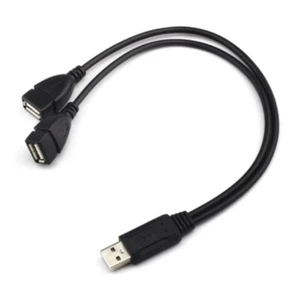 WU USB 2 0 Adapter Dây Đôi USB Nữ Y Splitter Dây Cáp Thưởng Thức Sạc Và Truyền Dữ Liệu Cho Đèn Quạt USB