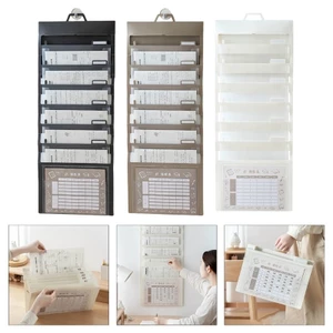 Exhila 6 Túi Treo Tường Tập Tin Tổ Chức Thư Mục Mở Rộng Túi Tài Liệu Di Động