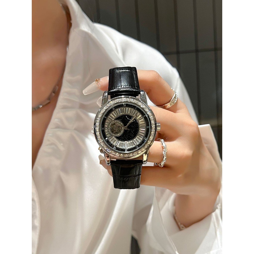 Đồng hồ du lịch thạch anh tự động rỗng tourbillon đích thực mới chống thấm nước đồng hồ nam phát sáng trong bóng tối