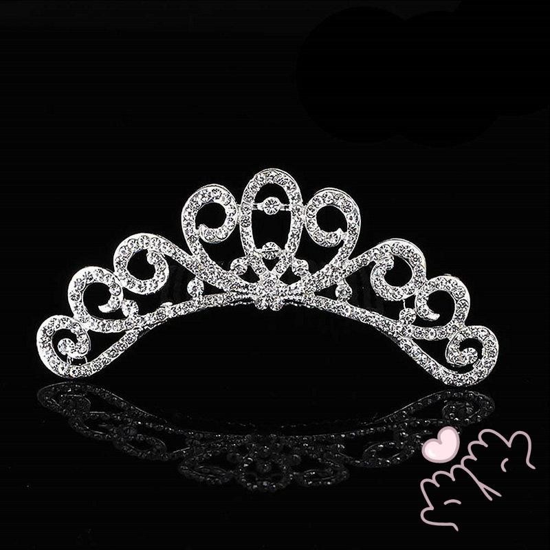 Băng đô đính đá Tiaras dành cho nữ Dễ dàng mặc Lược chải tóc tinh tế Phụ kiện tóc