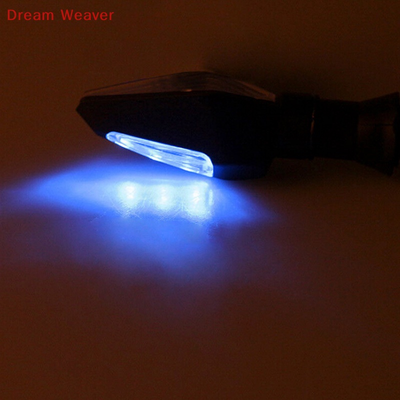 [Dream] 12LED Amber + Đèn báo rẽ xe máy màu xanh lam Blinker Universal mới