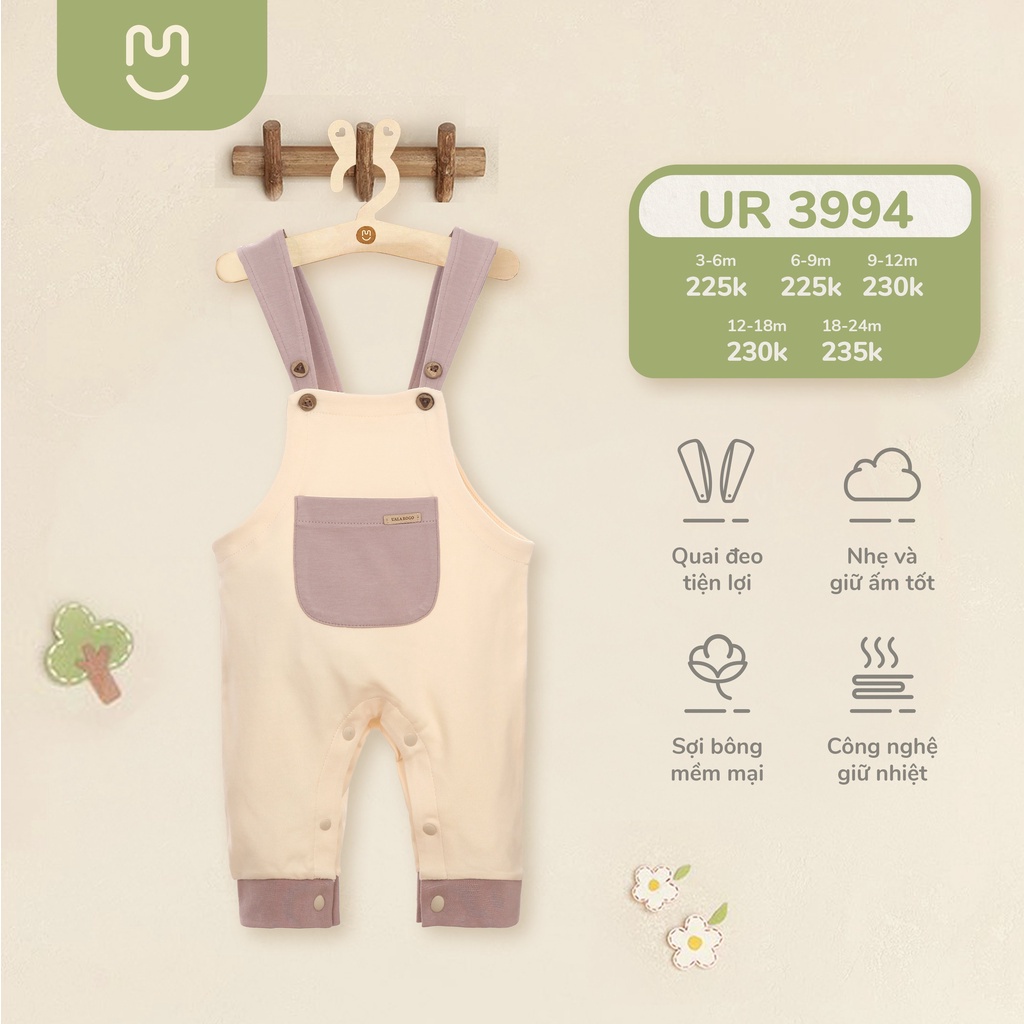 (5-12kg, 3-24M) Set Yếm, Yếm Nỉ Trơn Uala Cotton Siêu Mềm Cho Bé UR3994 UR3897 UR265