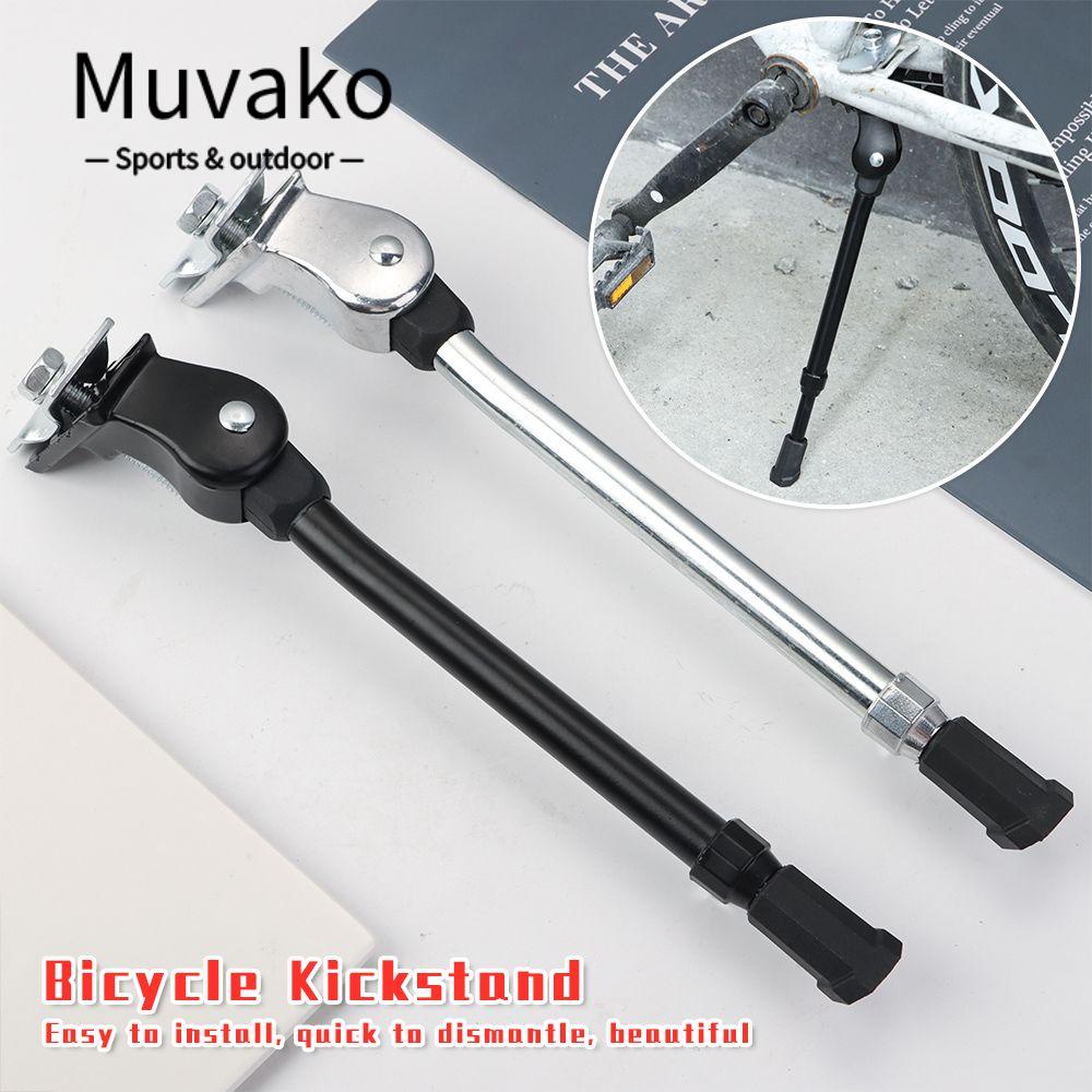 Muvako Chân Chống Xe Đạp Bằng Hợp Kim Nhôm Màu Đen Bạc